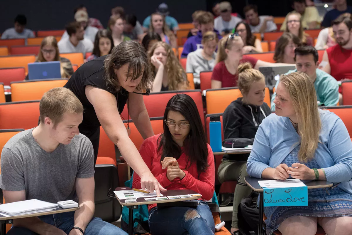 Students in class