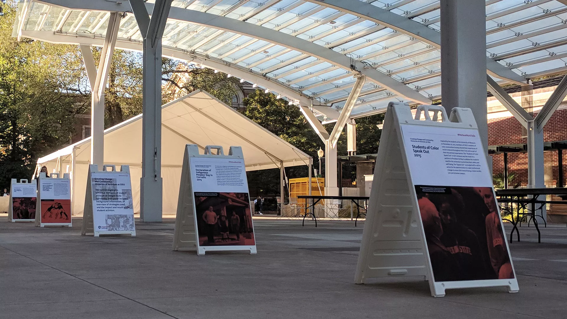 Signs in SEC Plaza